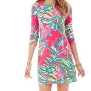 Lilly Pulitzer Charlene Dress in Pomegranate Jungle Tumble, Size XXS